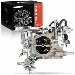 A-Premium 2 Barrel Carburetor Compatible with Toyota Corolla 1984-1987, 2E Corolla 1985-1999, Tercel/Corsa/Starlet 1984-1990, 1.3L 1.5L 1.6L 1.8L, Replace# 2110011190, 2110011191, Mechanical Choke