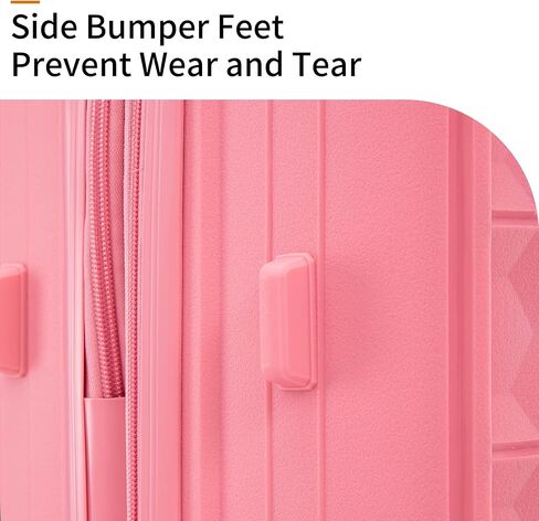 حقيبة ميراكس مع مجموعة أمتعة صلبة بقفل TSA مع عجلات دوارة، أخضر نعناعي، 20/24/28 بوصة in Kuwait