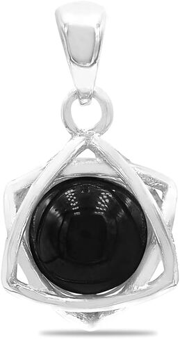 Starborn Gemstone Sphere 6-Point Sterling Silver Star in Kuwait