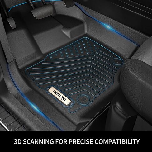 OEDRO 3 Row Floor Mats & Cargo Trunk Liners Fits for 2022-2023 Nissan Pathfinder(7 Passenger Models Only), Custom Fit All Weather Front & Rear Row Trunk Liners Car Floor Mats Set Black in Kuwait