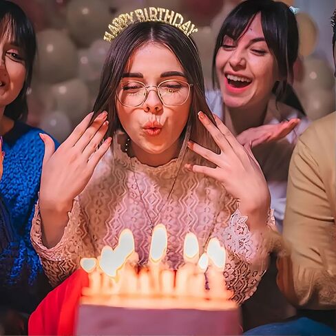 3 Pcs Birthday Crowns for Women, Happy Birthday Headbands Shiny Rhinestones Metal Hair Bands, Gold Silver Rose Gold Hair Headband, Sweet Happy Birthday Accessories in Kuwait