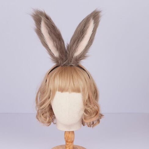 Cute Rabbit Ears Headband Long Furry Dog Ears Animal Cosplay Headband in Saudi Arabia