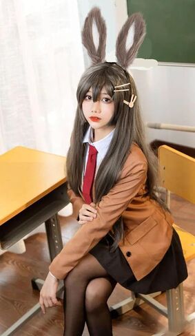 Cute Rabbit Ears Headband Long Furry Dog Ears Animal Cosplay Headband in Saudi Arabia