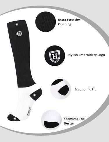 Harrison Howard 3 Pairs Premium Quality Equestrian Riding Socks for Horse Riding &Tall Boot Knee High Socks for Women in Saudi Arabia