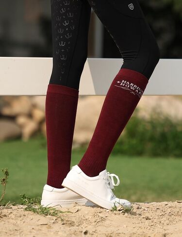 Harrison Howard 3 Pairs Premium Quality Equestrian Riding Socks for Horse Riding &Tall Boot Knee High Socks for Women in Saudi Arabia