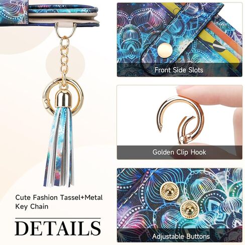 APHISON Women RFID Slim Bifold Wallet, Card Holder with Zipper Coin Purse, Ultra-Thin Compact Wallet with ID Window Minimalist Sky in Saudi Arabia