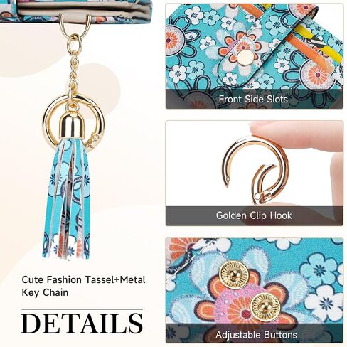 APHISON Women RFID Slim Bifold Wallet, Card Holder with Zipper Coin Purse, Ultra-Thin Compact Wallet with ID Window Minimalist Sky in Saudi Arabia