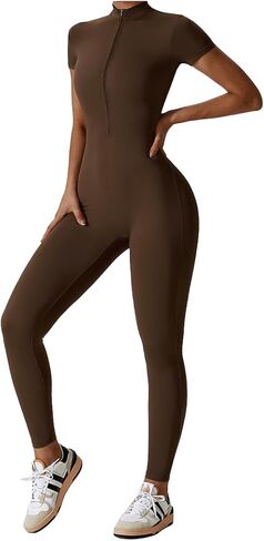 بدلة يوجا قطعة واحدة بسحاب للتمارين الرياضية للنساء in Kuwait