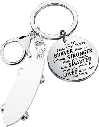 BNQL Skateboard Keychain Skateboard Gifts for Skaters Skateboard Lovers Gifts Mini Skateboard Keyrings Skateboarding Gif in Kuwait