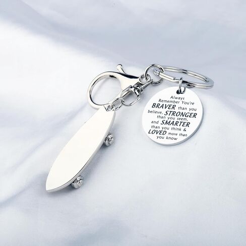 BNQL Skateboard Keychain Skateboard Gifts for Skaters Skateboard Lovers Gifts Mini Skateboard Keyrings Skateboarding Gif in Kuwait