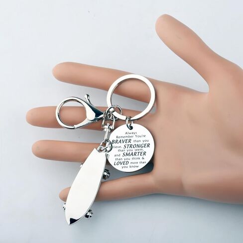 BNQL Skateboard Keychain Skateboard Gifts for Skaters Skateboard Lovers Gifts Mini Skateboard Keyrings Skateboarding Gif in Kuwait