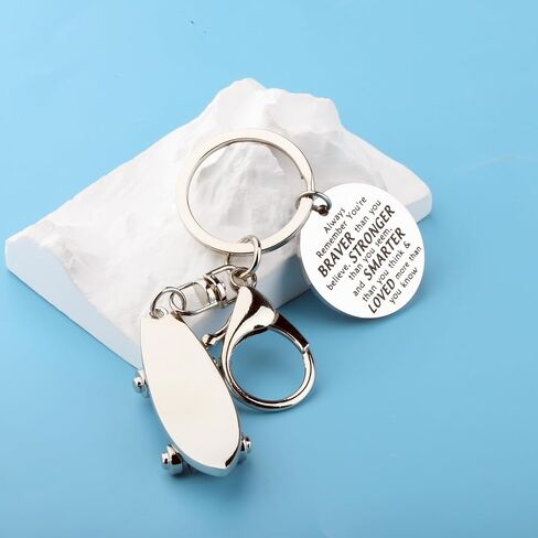 BNQL Skateboard Keychain Skateboard Gifts for Skaters Skateboard Lovers Gifts Mini Skateboard Keyrings Skateboarding Gif in Kuwait