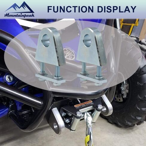 Mountainpeak Clevis يتصاعد اللحام/الترباس على القيد 3/4 بوصة تكبل على شكل حرف D مع لوحة داعمة لمصد الشاحنة، دلو الجرار، مركبات الطرق الوعرة in Kuwait