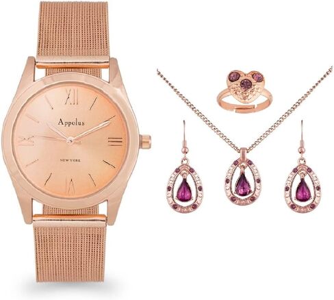 Christmas Gifts For Women Mom Wife Girlfriend Necklace Earrings Set Gift For Birthday Anniversary Graduation Wedding in Saudi Arabia