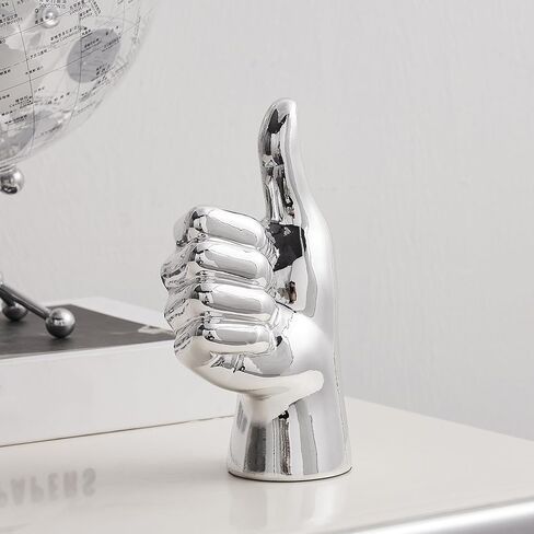 تمثال اليد ديكور المكتب: تمثال لفتة الإصبع الذهبي الفريد من نوعه تماثيل لفتة رائعة ديكور المنزل الحديث لغرفة المعيشة وغرفة النوم ورف الطاولة وديكورات المكتب والمقتنيات in Kuwait