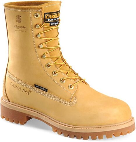 Carolina Men's CA7145 Journeyman 8Soft Toe Insulated Waterproof Work Boot Yellow 8.5 EE in Saudi Arabia