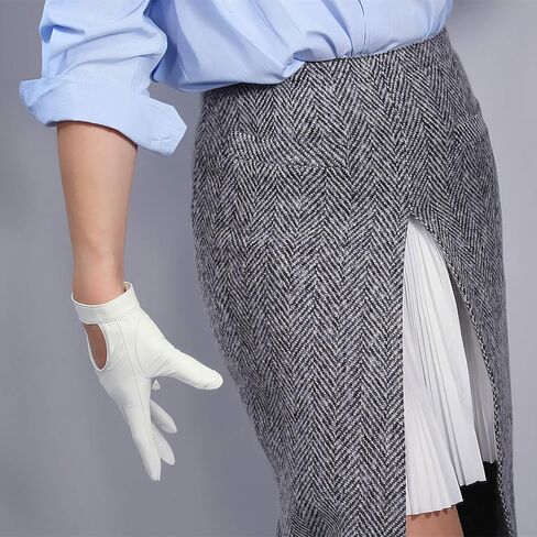 DooWay Leather Driving Gloves for Women Genuine Sheepskin Cosplay Costume Motorcycle Gloves in Kuwait
