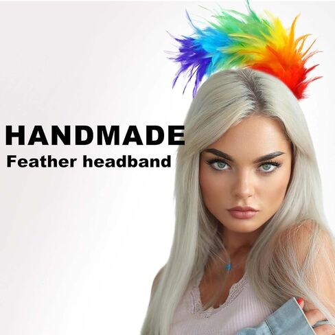 iROLEWIN Bird-Wings-Parrot-Costume for Adults Mardi Gras Headband for Women Feather Cape Big Eagle Dress-Up Shawl Party Gifts in Kuwait