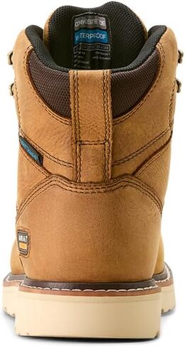 حذاء ARIAT النسائي من Rebar Wedge Moc Toe مقاوم للماء، مركب عند الأصابع، بني عتيق، 6.5 in Saudi Arabia