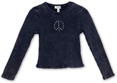 Speechless Girls' Long Sleeve Chunky Rib Jersey Top in Saudi Arabia