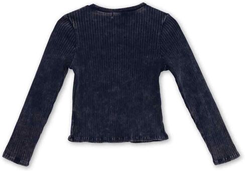 Speechless Girls' Long Sleeve Chunky Rib Jersey Top in Saudi Arabia