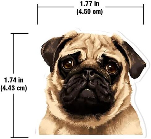 WIRESTER Set of 2 Fresh Scented Car Air Freshener Vent Clip, Decorative Accessories, Interior Decoration for Cars - Shih Tzu, Puppy, Pug Dogs, Bulldogs, Cats, Silkie, Cochin, Dutch Bantam Chickens in Kuwait