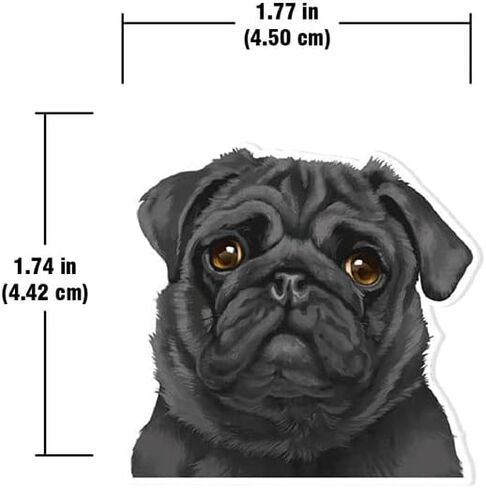 WIRESTER Set of 2 Fresh Scented Car Air Freshener Vent Clip, Decorative Accessories, Interior Decoration for Cars - Shih Tzu, Puppy, Pug Dogs, Bulldogs, Cats, Silkie, Cochin, Dutch Bantam Chickens in Kuwait