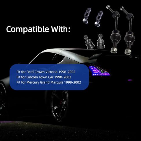 6pc Front Upper Lower Ball Joint Sway Bar Kit K8953 K8678 K8685 for Ford Crown Victoria 1998-2002, Lincoln Town Car 1998-2002, Mercury Grand Marquis 1998-2002, Ball Joint Sway Bar Link in Saudi Arabia