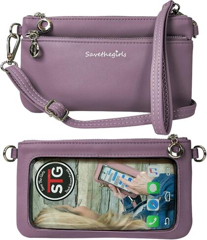 Save the Girls Cell Phone Purse - Touch Screen Women’s Crossbody Bag - Clutch Purses for Women (Bella) in Saudi Arabia