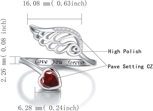 جوهرة الميلاد الجناح قلادة وخاتم 925 فضة جارديان الملاك الجناح قلادة على شكل ريشة قلادة مجوهرات هدية للنساء الفتيات in Kuwait