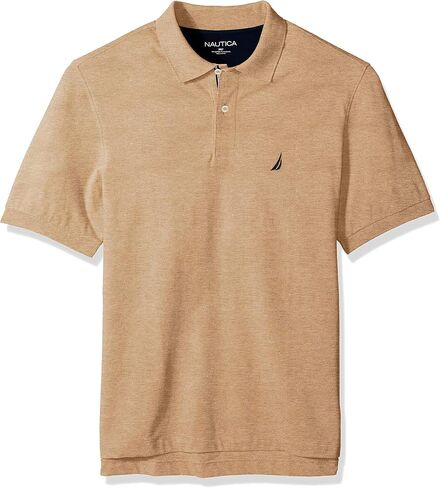 Nautica Men's Big & Tall Short Sleeve Stretch Solid Deck Polo Shirt in Kuwait