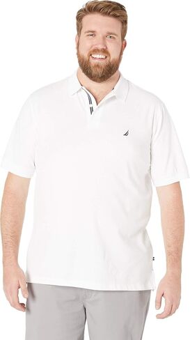 Nautica Men's Big & Tall Short Sleeve Stretch Solid Deck Polo Shirt in Kuwait
