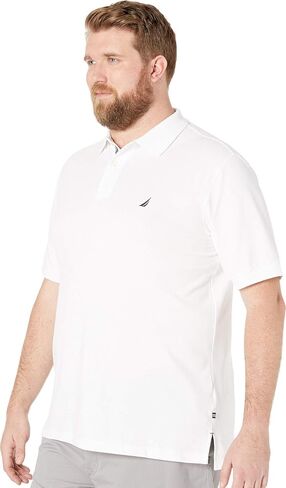 Nautica Men's Big & Tall Short Sleeve Stretch Solid Deck Polo Shirt in Kuwait