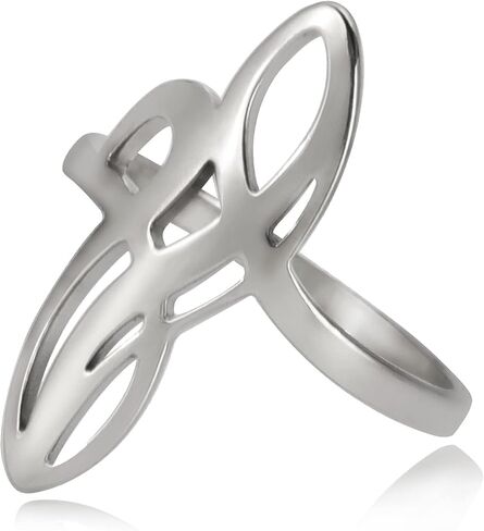 Witches Knot Ring Celtic Knot Ring Witchcraft Stainless Steel Geometric Witch Knot Ring Wiccan Finger Rings Wedding Band Stackable Ring Jewelry for Women Men in Saudi Arabia
