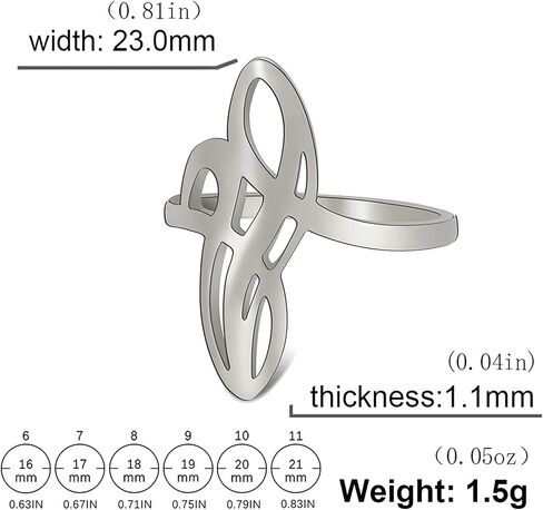 Witches Knot Ring Celtic Knot Ring Witchcraft Stainless Steel Geometric Witch Knot Ring Wiccan Finger Rings Wedding Band Stackable Ring Jewelry for Women Men in Saudi Arabia