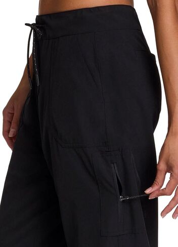 سروال نسائي من Avalanche للكاحل مبطن بالصوف للمشي لمسافات طويلة مع جيوب للنساء، سروال مسافر منسوج برباط من الصوف in Kuwait