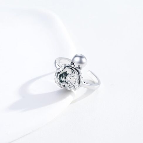 Sunflower Ring 925 Sterling Silver Moonstone Adjustable Ring Boho Ring Jewelry Gifts for Women Girlfriend in Kuwait