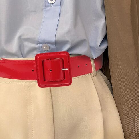 SAFIGLE Adjustable Leather Belt Sleek Fashion Dress Belt Casual Leather Jeans Belt Waist Belt for Men And Women in Saudi Arabia