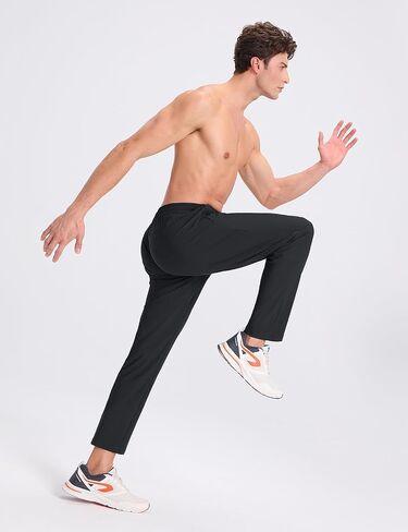 BALEAF Men's Workout Pants Lightweight Running Athletic Joggers with Zipper Pockets Tapered Quick Dry Sweatpants UPF50+ in Saudi Arabia