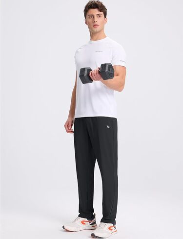 BALEAF Men's Workout Pants Lightweight Running Athletic Joggers with Zipper Pockets Tapered Quick Dry Sweatpants UPF50+ in Saudi Arabia