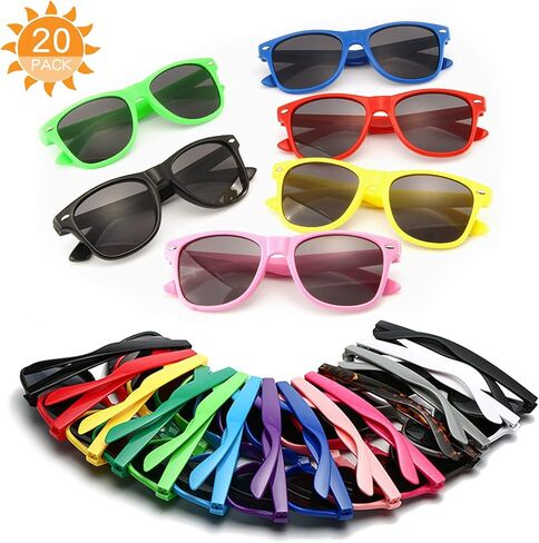YQVIE 20 Pack Wholesale Sunglasses for Men Women in Bulk 70s Retro Cheap Glasses for Party Supplies in Kuwait