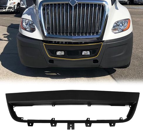 Bumper exterior frame compatible with 2018+ International LT625(Black) in Kuwait