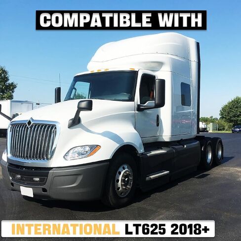 Bumper exterior frame compatible with 2018+ International LT625(Black) in Kuwait