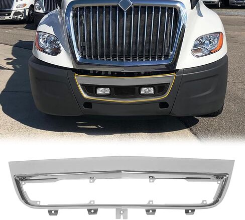 Bumper exterior frame compatible with 2018+ International LT625(Black) in Kuwait
