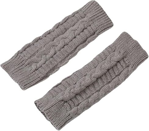 Unisex Knitted Gloves Half-Finger-Mittens - Winter Fingerless Mittens Warm Stretchy Winter-Gloves for Outdoor in Saudi Arabia