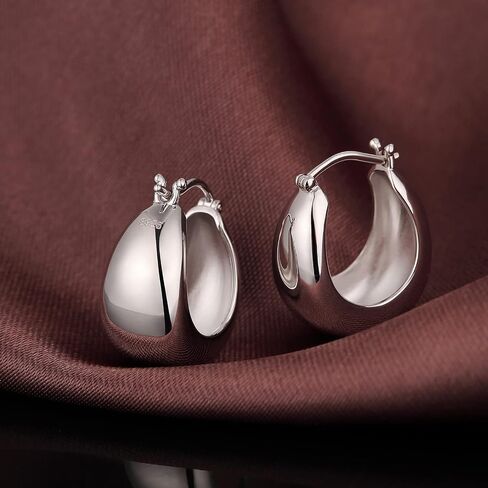 925 Sterling Silver Hoop Earring for Women Big Round Hoops Paved Cubic Zirconia Diamond 10MM 20MM 25MM 28MM in Kuwait