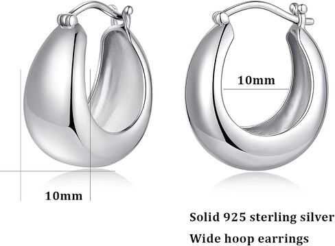 925 Sterling Silver Hoop Earring for Women Big Round Hoops Paved Cubic Zirconia Diamond 10MM 20MM 25MM 28MM in Kuwait