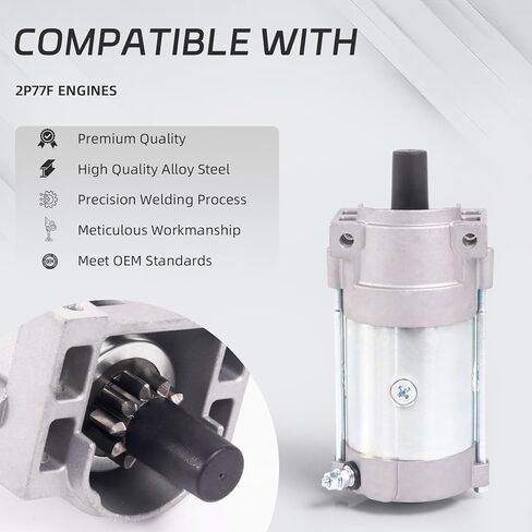محرك بدء التشغيل 136-7880 متوافق مع محركات 2P77F Timecutter Titan HD Z Master Quest Radius E-Series S-Series، يستبدل 133-9828,127-9209,133-1564 in Kuwait
