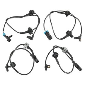 ABS Wheel Speed Sensor Front & Rear 4PCS Replacement for Chevy Silverado 1500 Avalanche Suburban Tahoe 2007-2014, Yukon 2007-2014, Replace 15121067 15229012