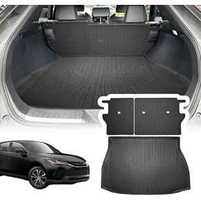 Cargo Liner Compatible with 2021-2024 Toyota Venza Trunk Mat Cargo Mat Back Seat Cover Protector Dog Liner Pet Mat Cargo Trunk Liner(Backrest Mats+Trunk Mat)